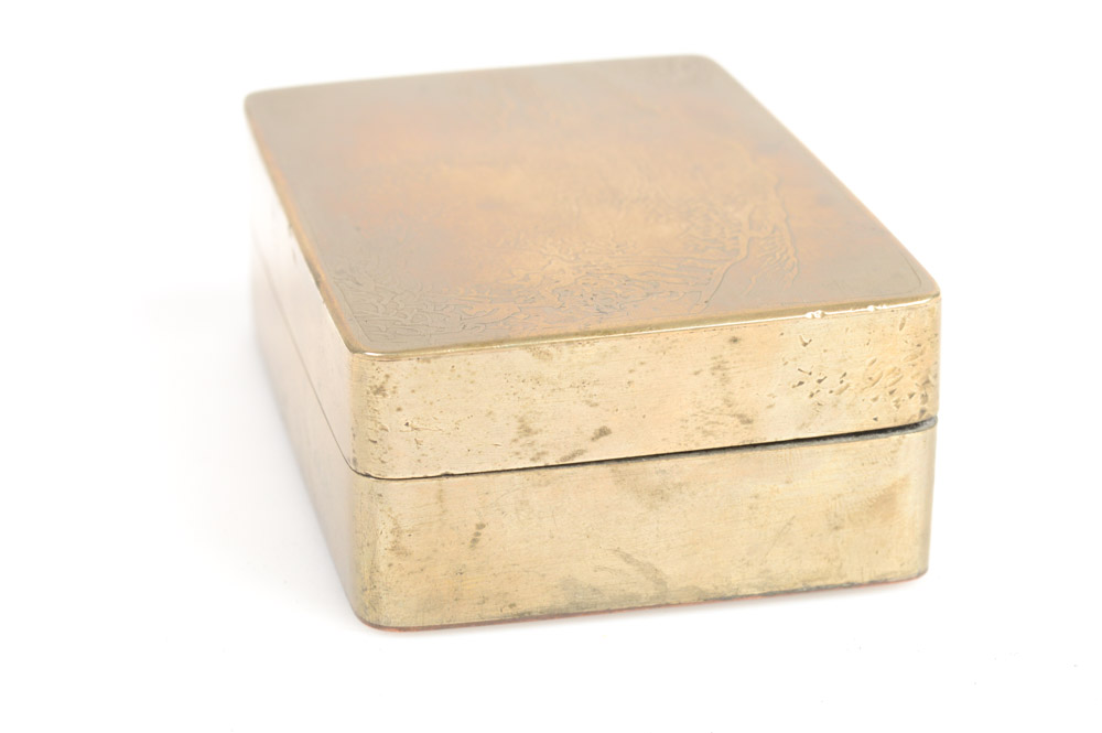 Antique East Asian Brass Paint Box