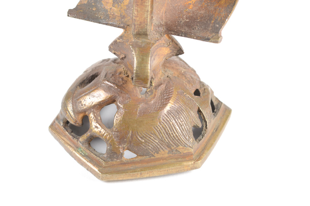 Antique Chinese Brass Dragon Incense Burner