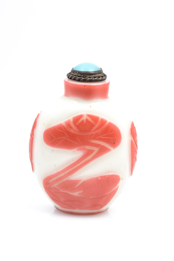 Antique Chinese Peking Glass Snuff Bottle