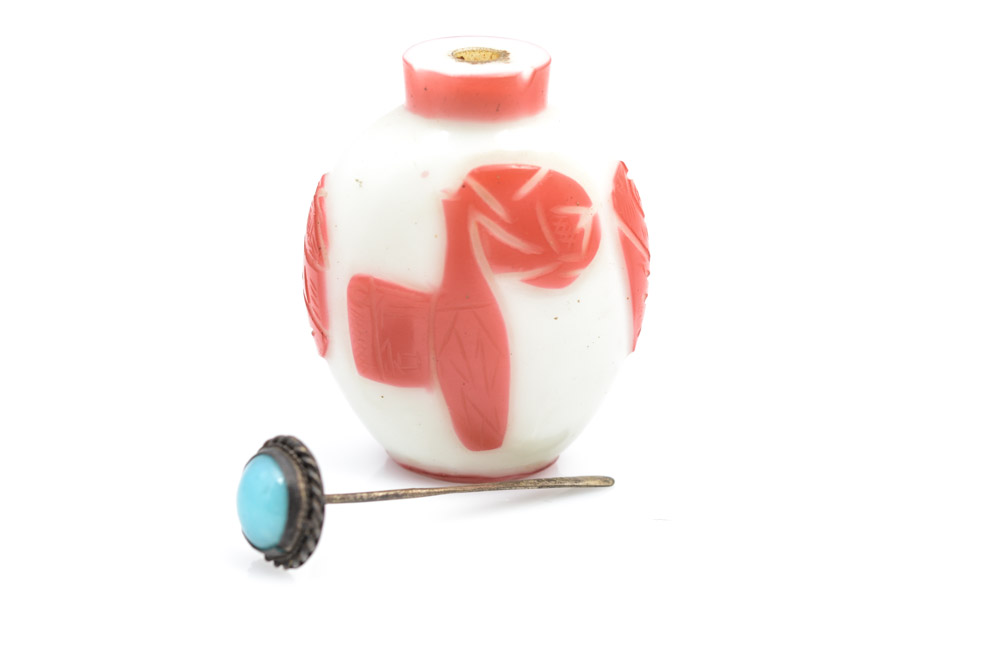 Antique Chinese Peking Glass Snuff Bottle