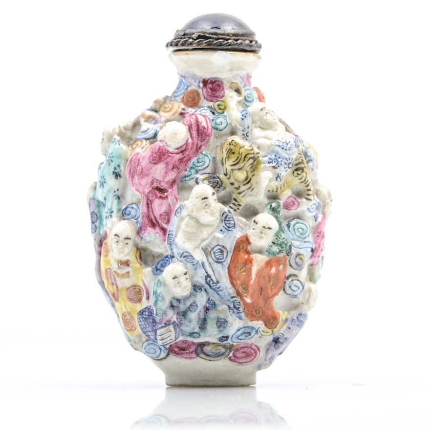 Antique Chinese Porcelain Snuff Bottle