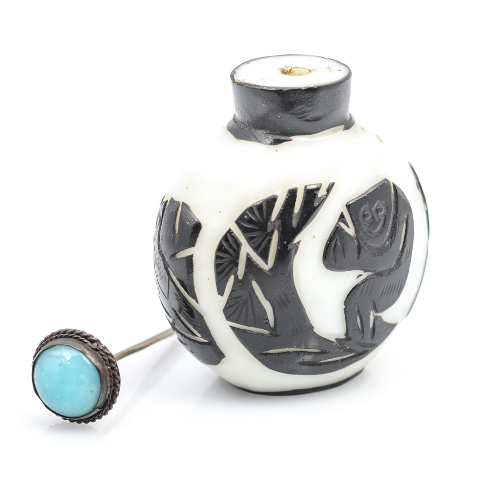 Antique Chinese Peking Glass Snuff Bottle