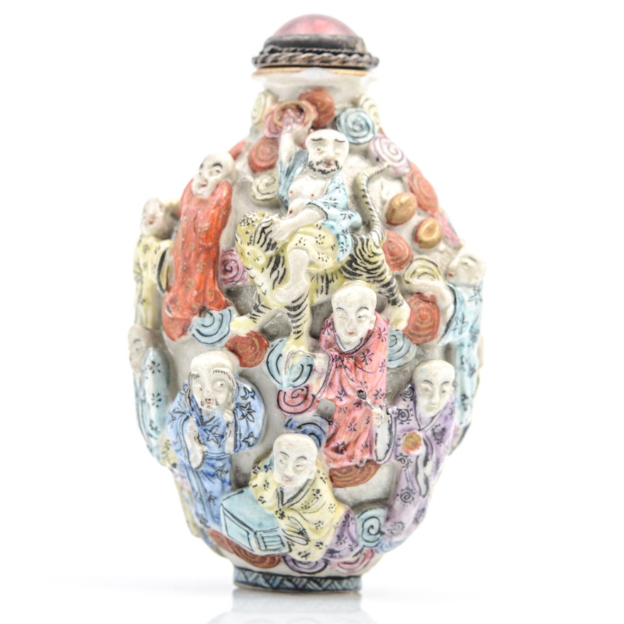 Antique Chinese Porcelain Snuff Bottle