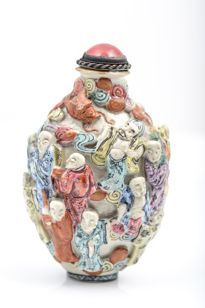 Antique Chinese Porcelain Snuff Bottle