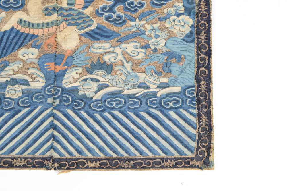 Antique Chinese Embroidered Civil Rank Badge