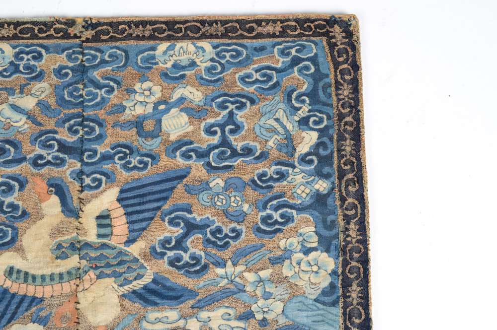 Antique Chinese Embroidered Civil Rank Badge