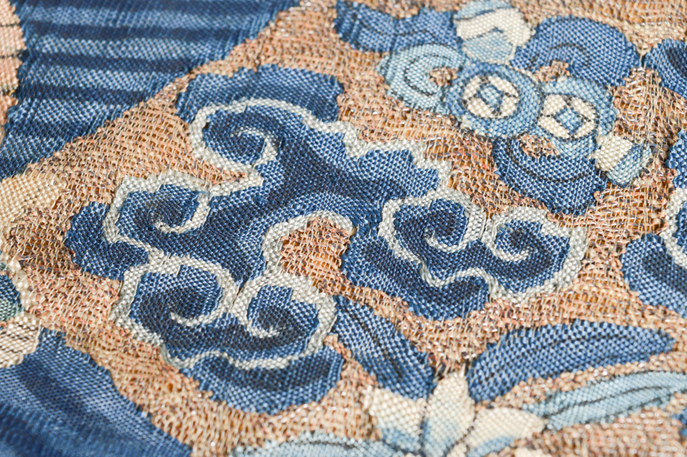 Antique Chinese Embroidered Civil Rank Badge