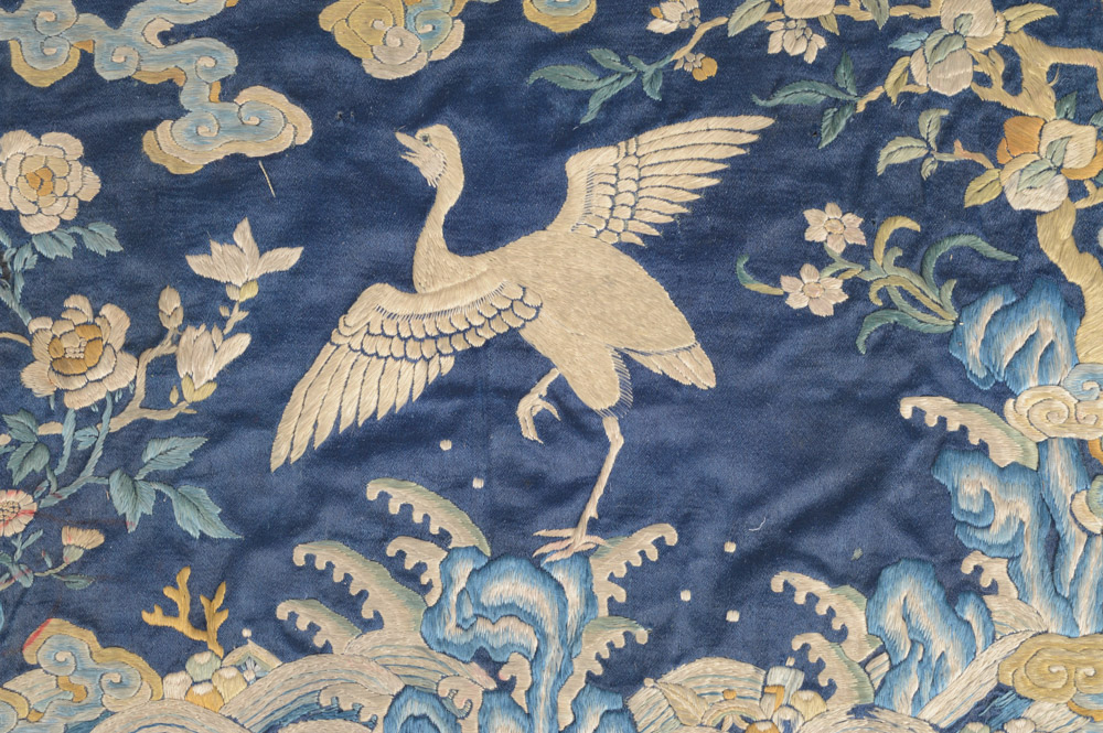 Antique Chinese Embroidered Rank Badge