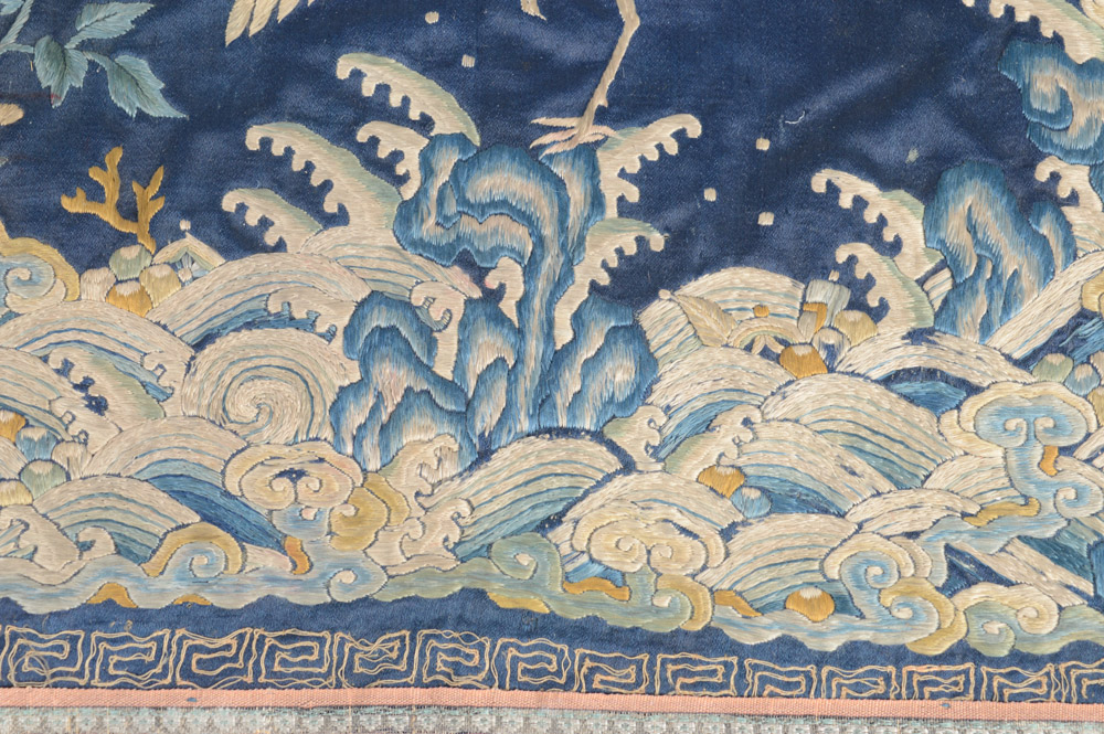 Antique Chinese Embroidered Rank Badge