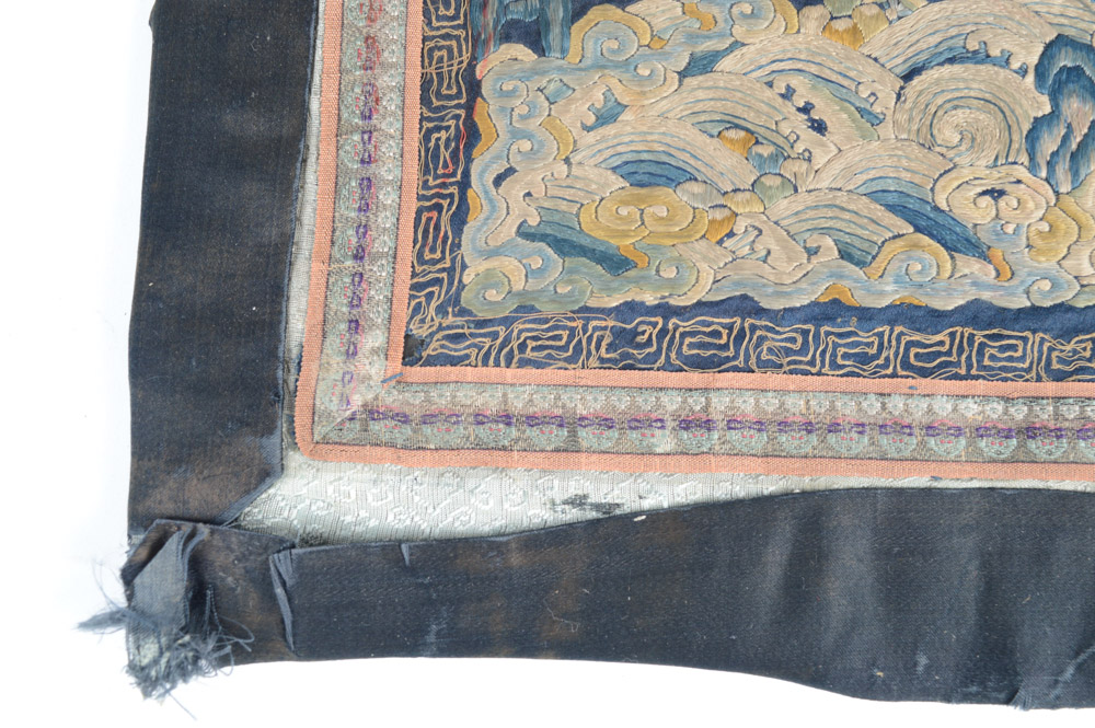 Antique Chinese Embroidered Rank Badge