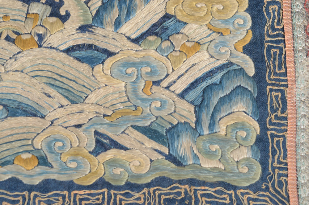 Antique Chinese Embroidered Rank Badge