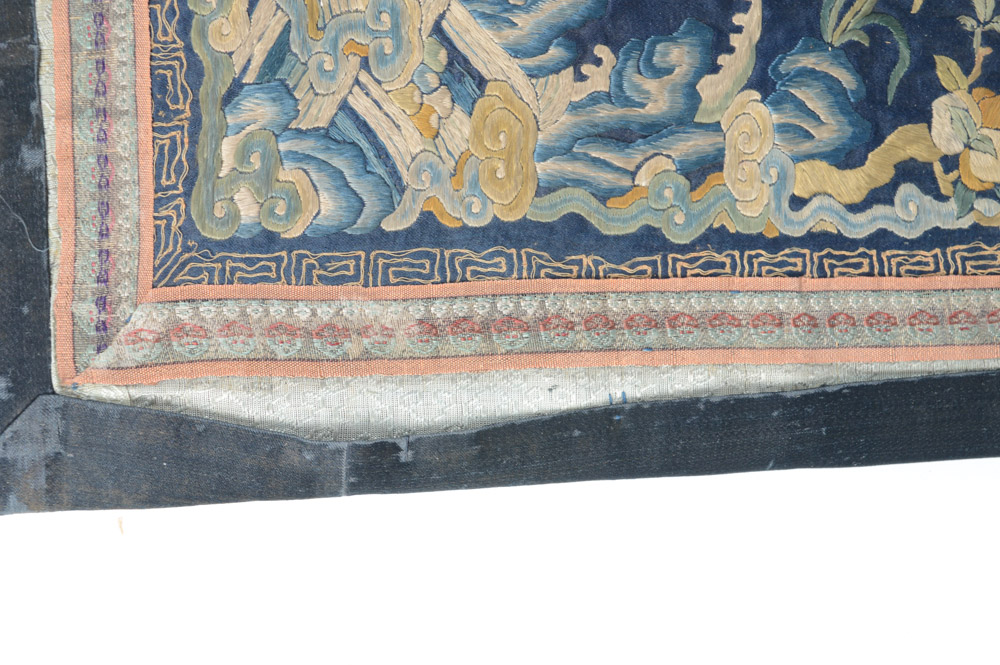 Antique Chinese Embroidered Rank Badge