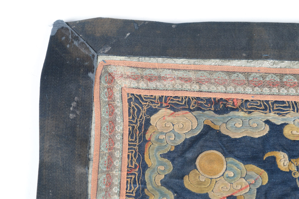 Antique Chinese Embroidered Rank Badge