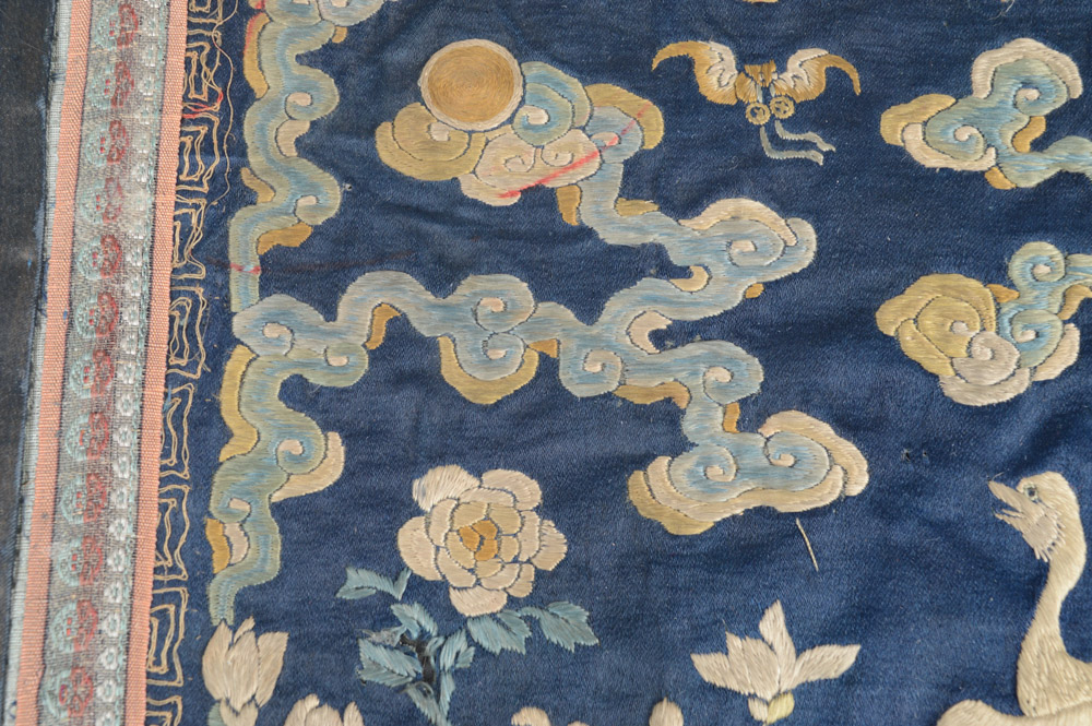 Antique Chinese Embroidered Rank Badge