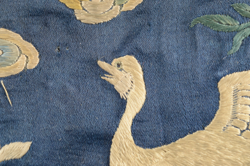 Antique Chinese Embroidered Rank Badge