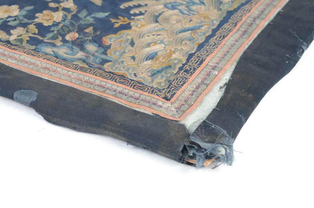 Antique Chinese Embroidered Rank Badge