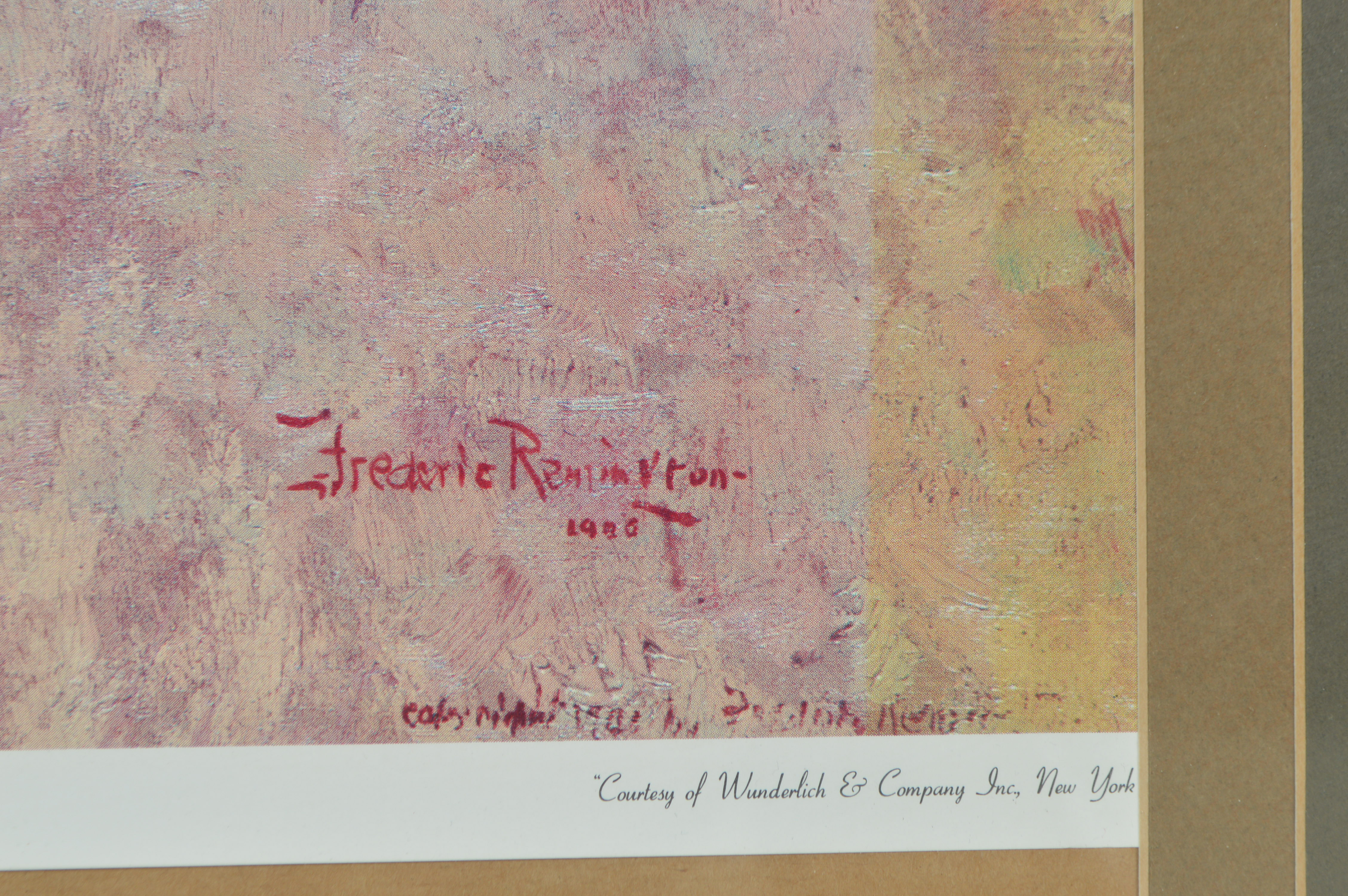 Frederic Remington Offset Lithograph "The Signal (If Skulls Could Speak)"