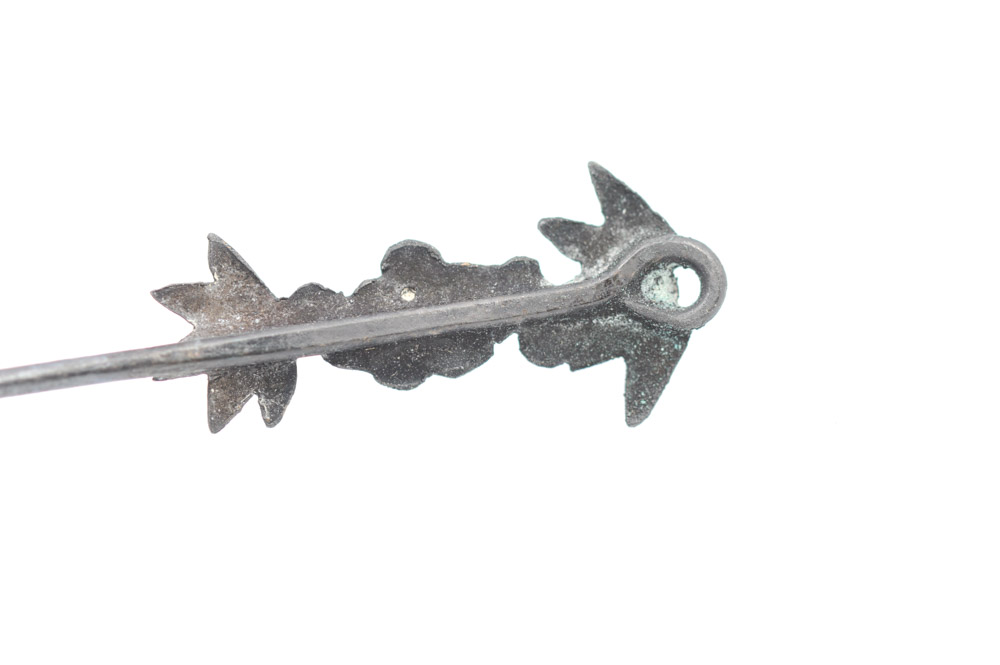 Antique Chinese Bronze Lotus-Shaped Bowl and Spoon