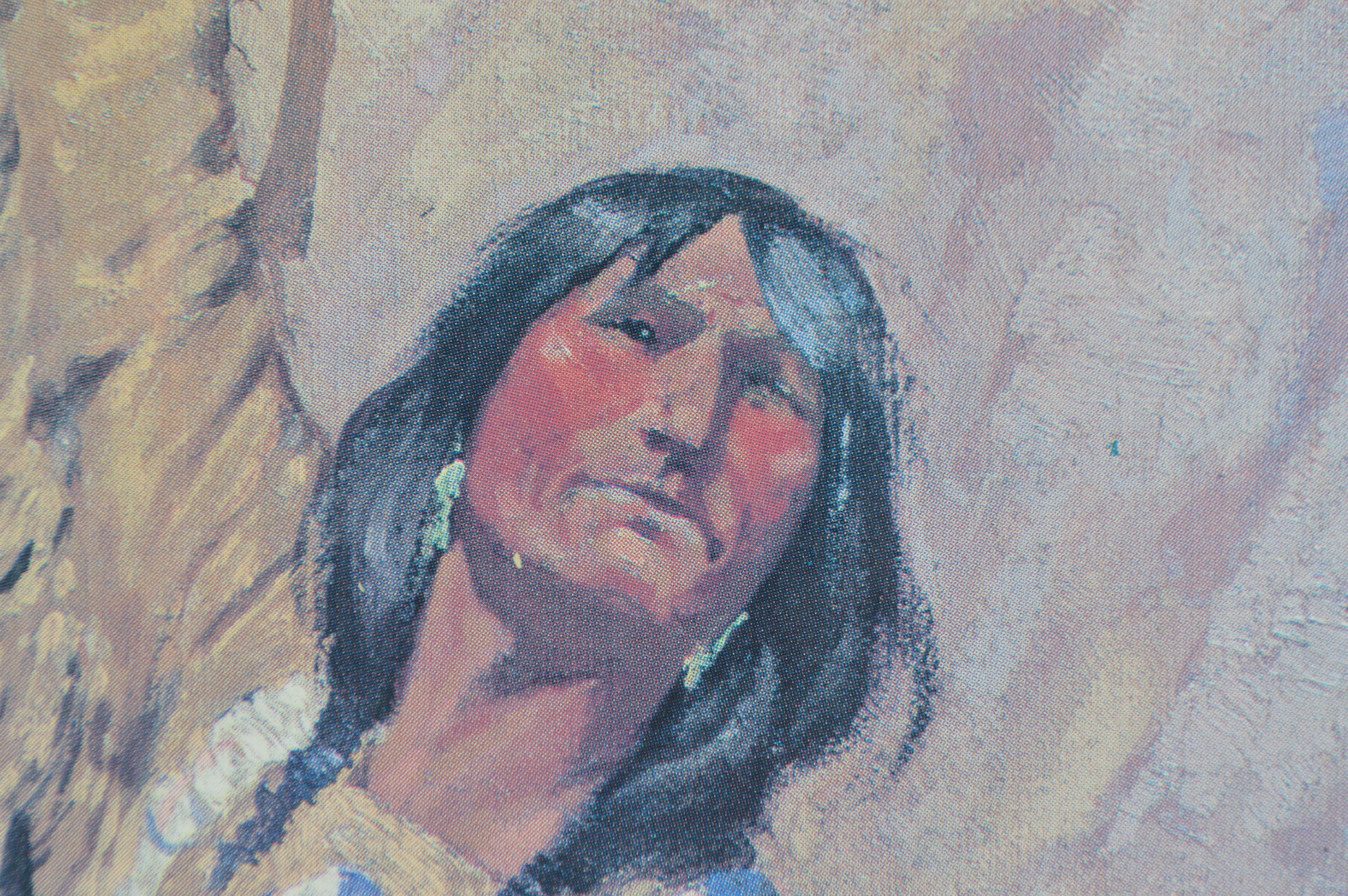 Frederic Remington Offset Lithograph "The Signal (If Skulls Could Speak)"