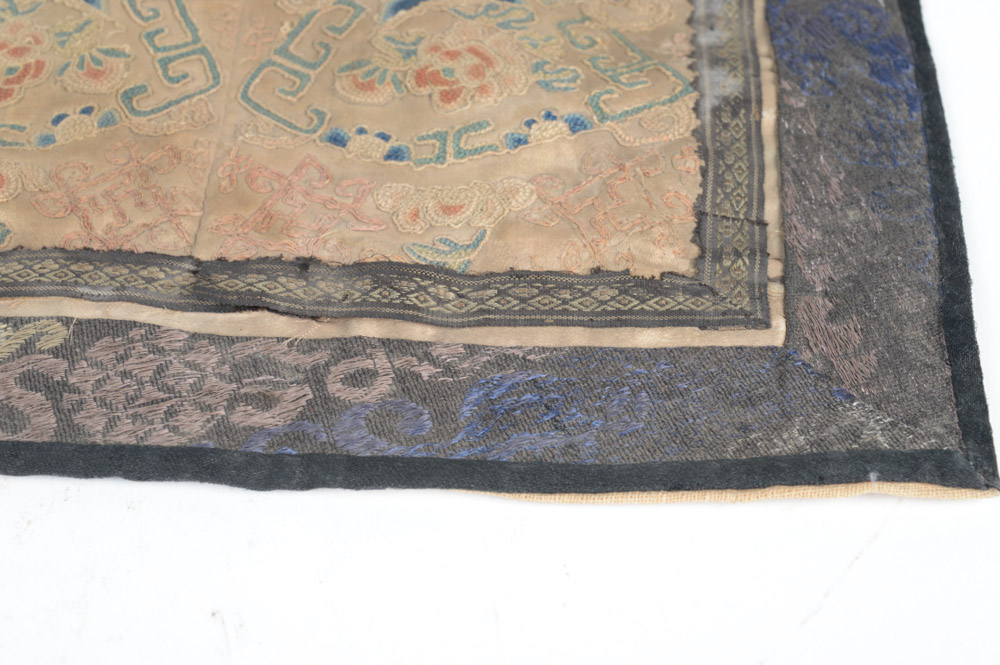 Antique Chinese Silk Embroidery Panel