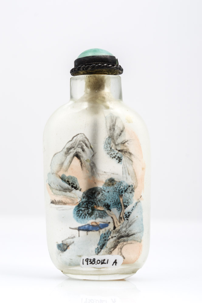 Hand Painted Chinese Glass Snuff Bottle