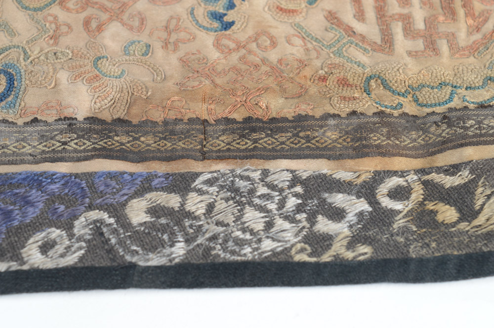 Antique Chinese Silk Embroidery Panel