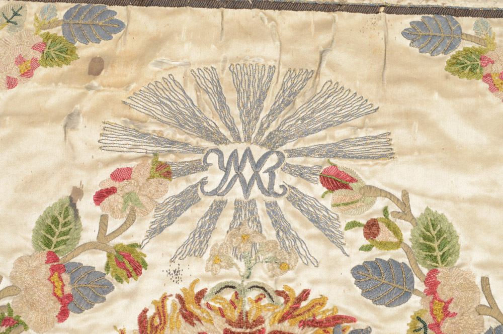 Antique Mexican Needlework Chalice Veil