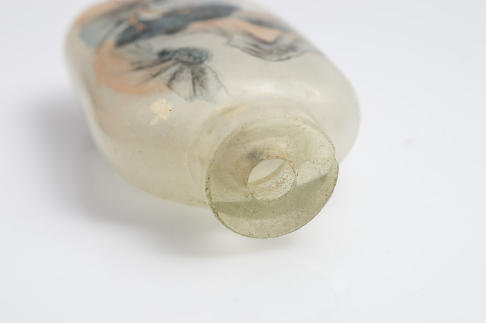 Hand Painted Chinese Glass Snuff Bottle