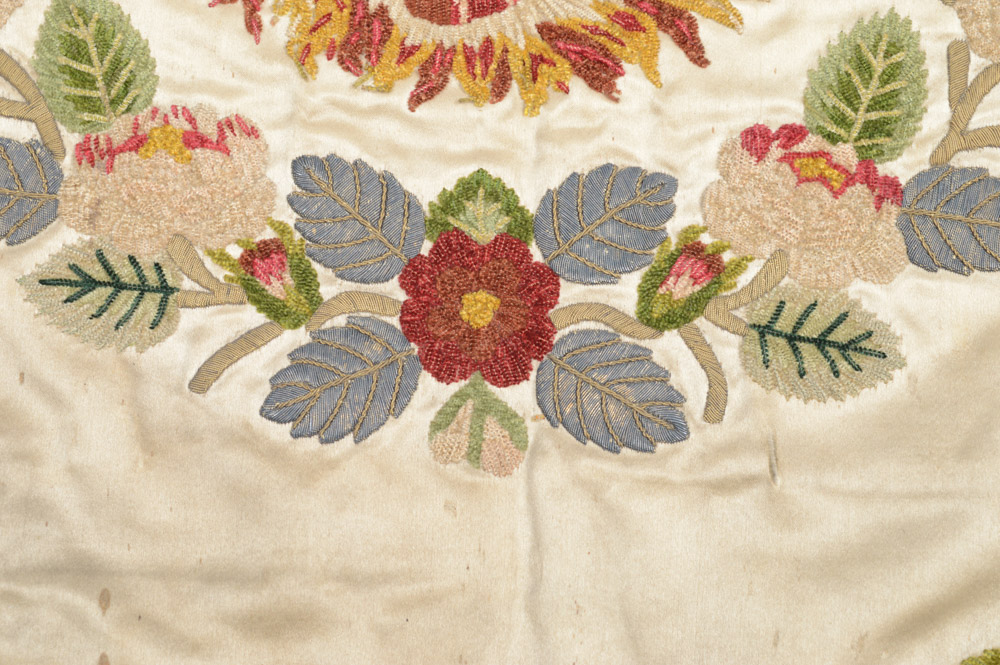 Antique Mexican Needlework Chalice Veil