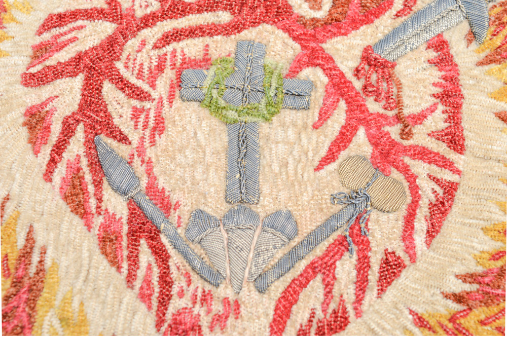 Antique Mexican Needlework Chalice Veil