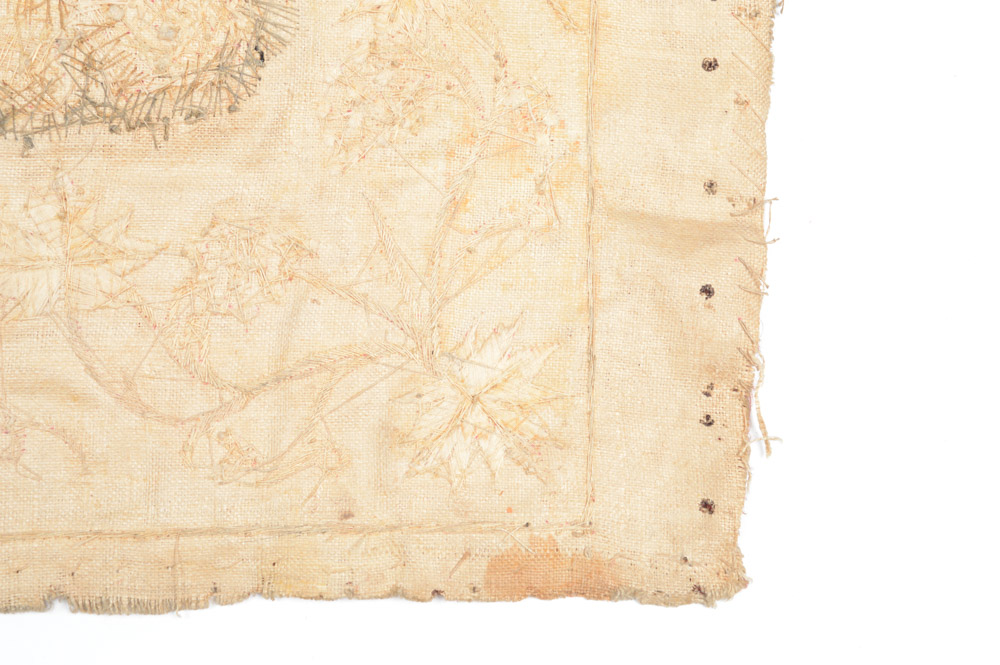 Antique Mexican Beaded Needlework Chalice Veil