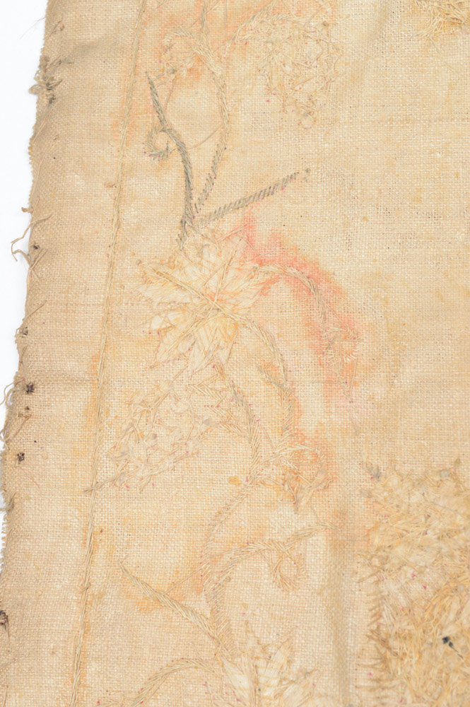 Antique Mexican Beaded Needlework Chalice Veil