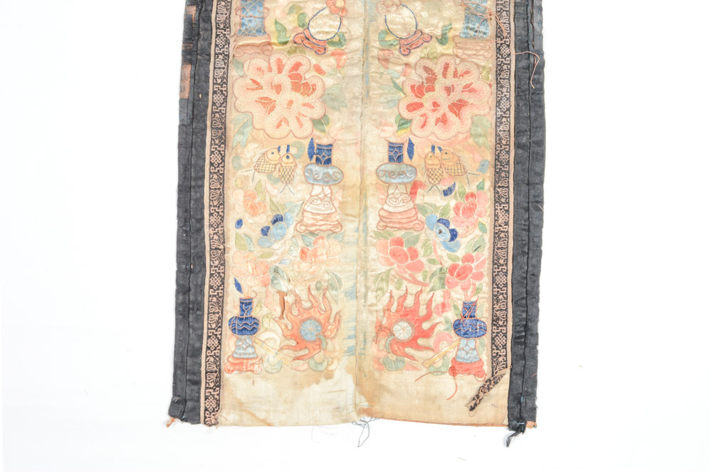 Antique Chinese Silk Embroidery Panel