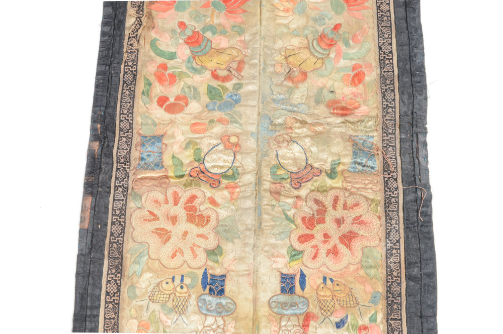 Antique Chinese Silk Embroidery Panel