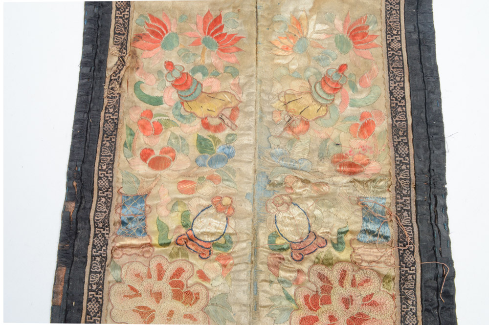 Antique Chinese Silk Embroidery Panel