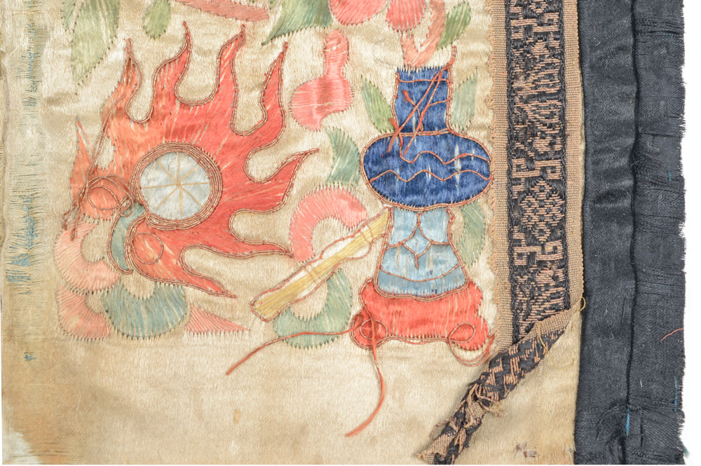 Antique Chinese Silk Embroidery Panel