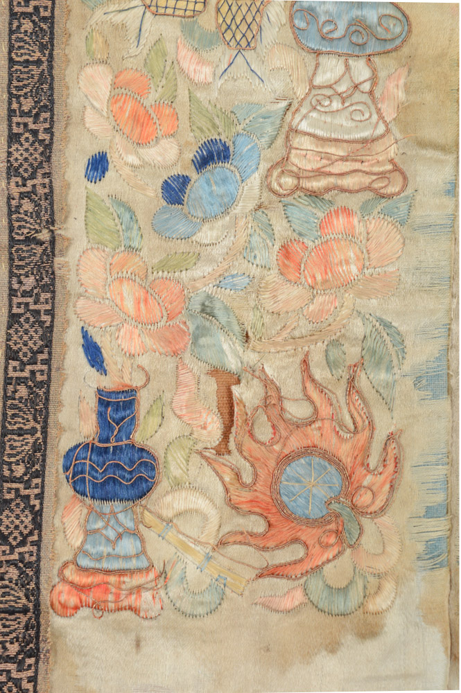 Antique Chinese Silk Embroidery Panel