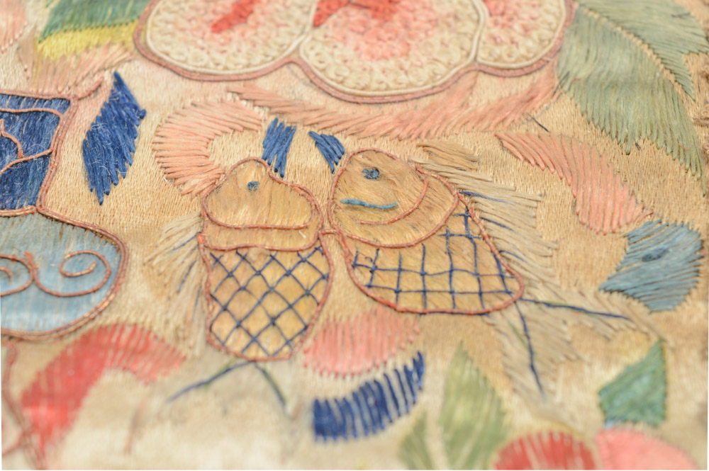 Antique Chinese Silk Embroidery Panel