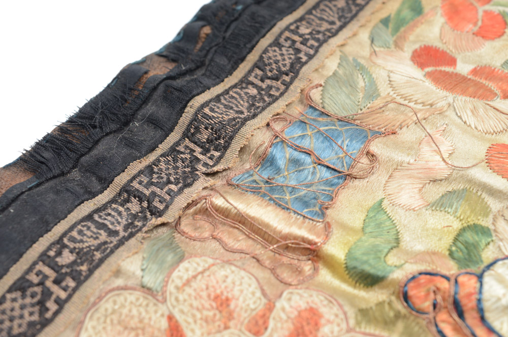 Antique Chinese Silk Embroidery Panel