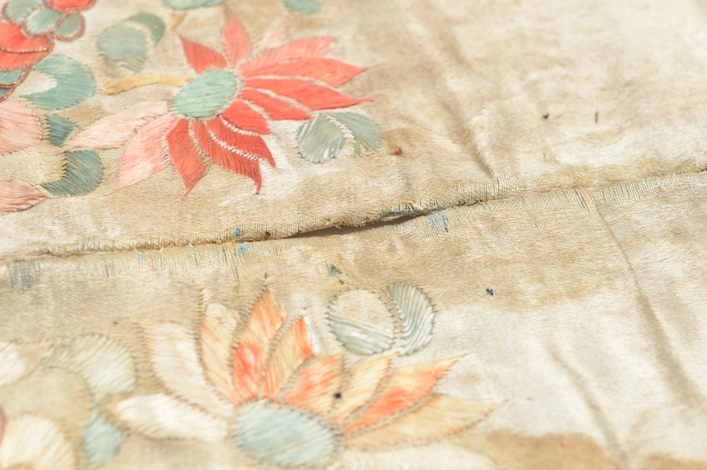 Antique Chinese Silk Embroidery Panel