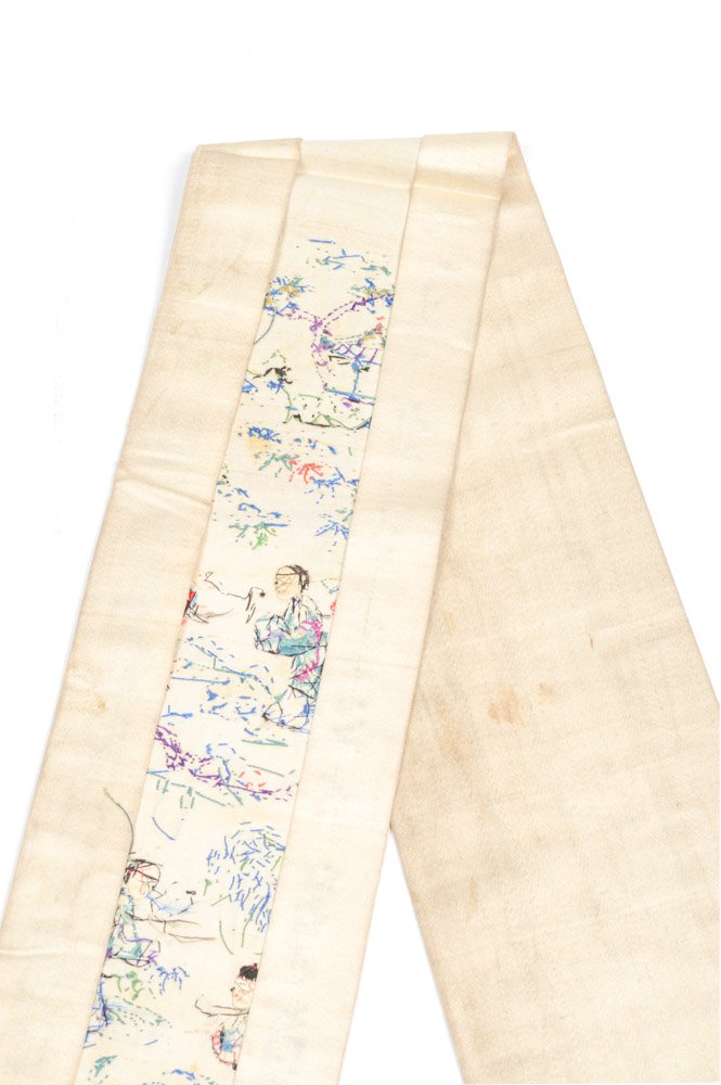 Antique Chinese Silk Embroidered Panel