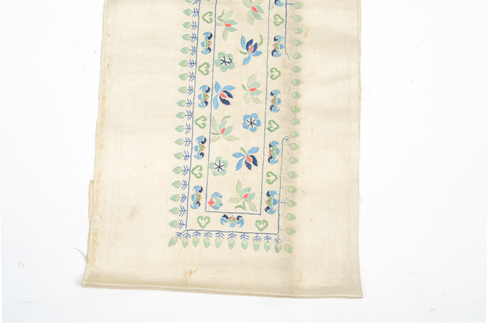 Antique Chinese Silk Embroidered Panel