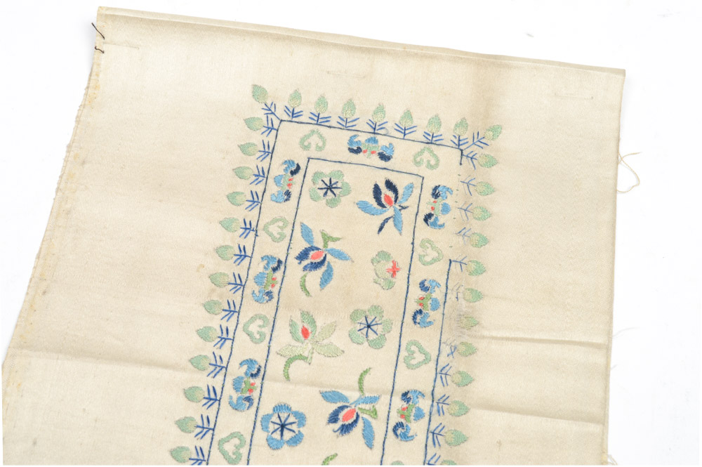 Antique Chinese Silk Embroidered Panel