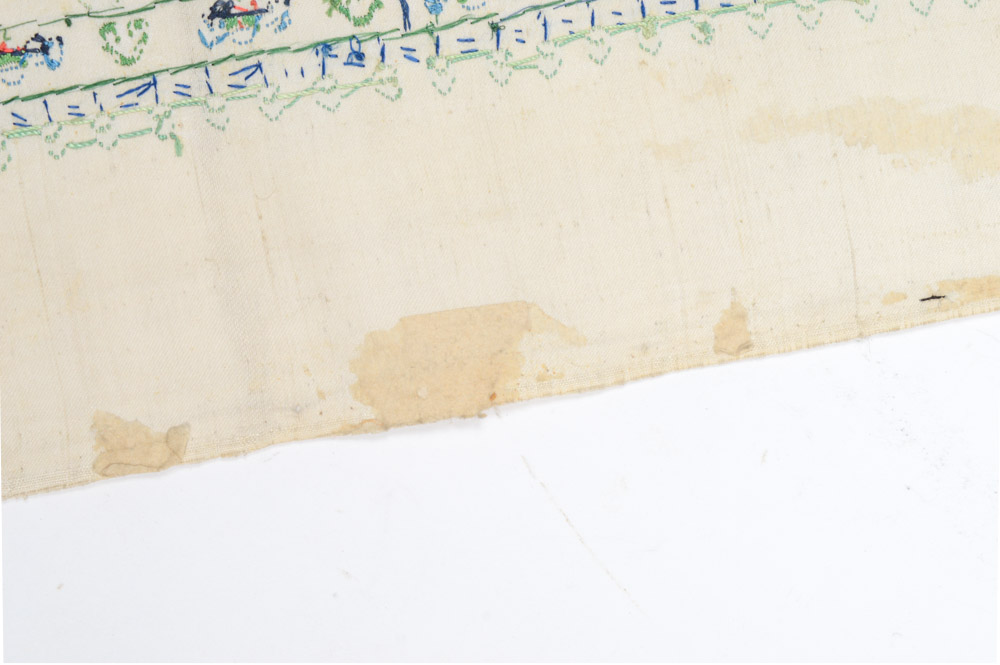 Antique Chinese Silk Embroidered Panel