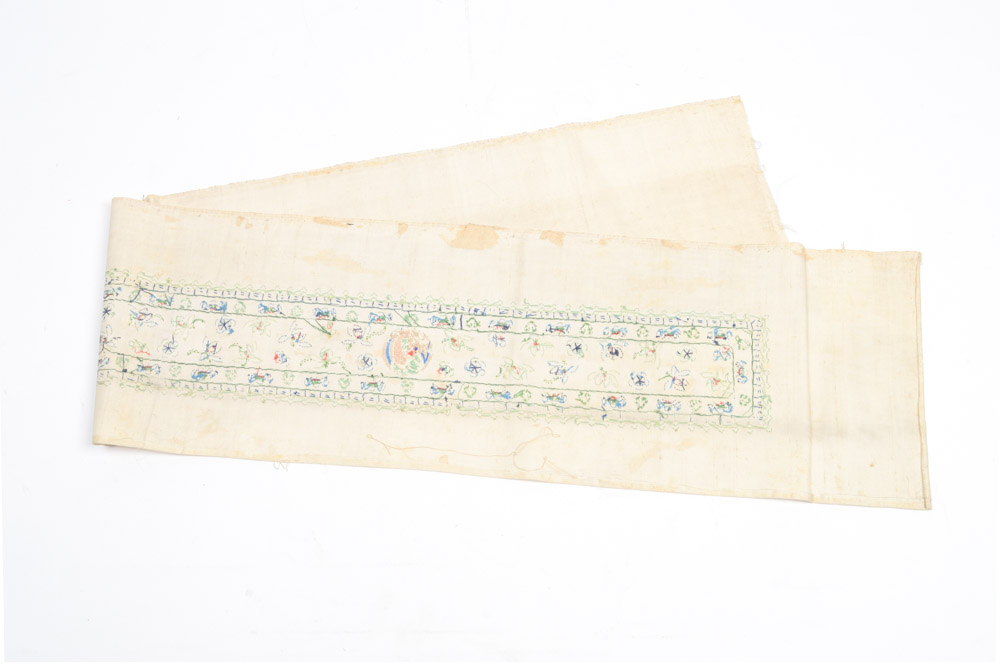 Antique Chinese Silk Embroidered Panel