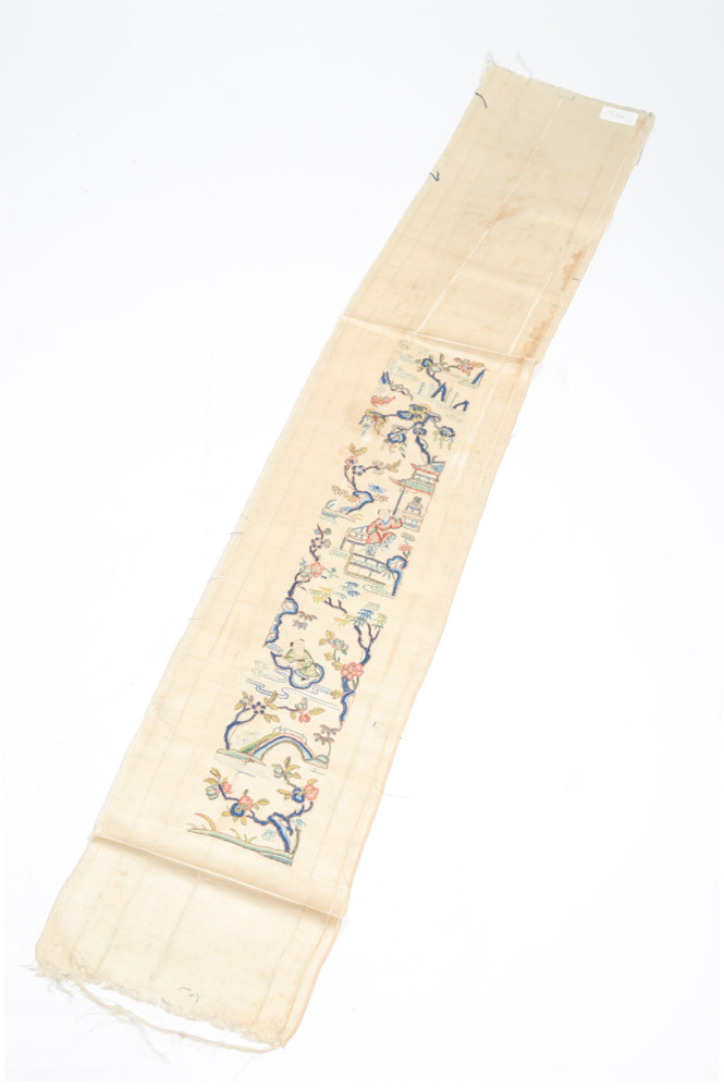 Antique Chinese Silk Embroidered Panel