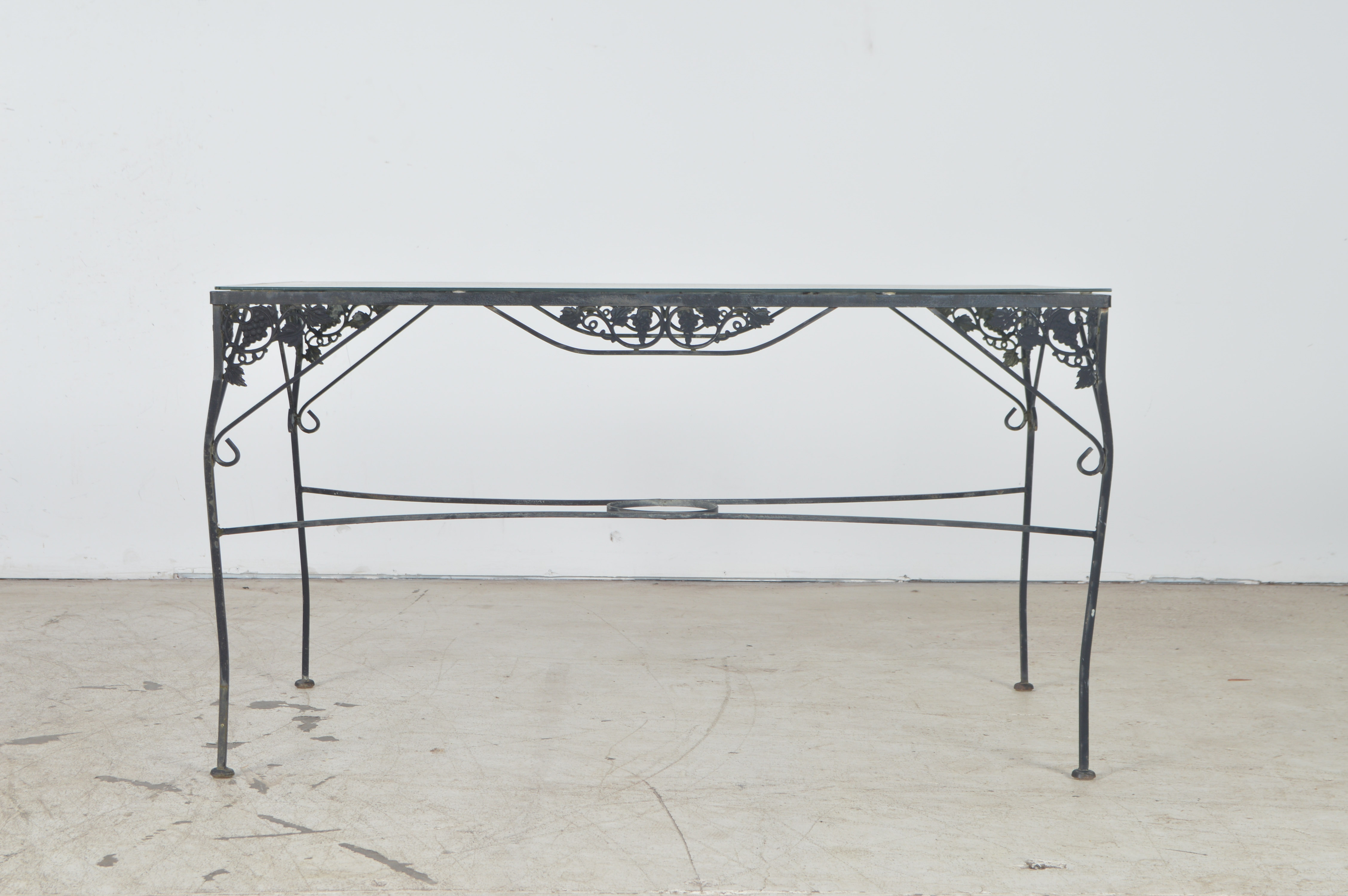 Wrought Iron Patio Table and Four Chairs