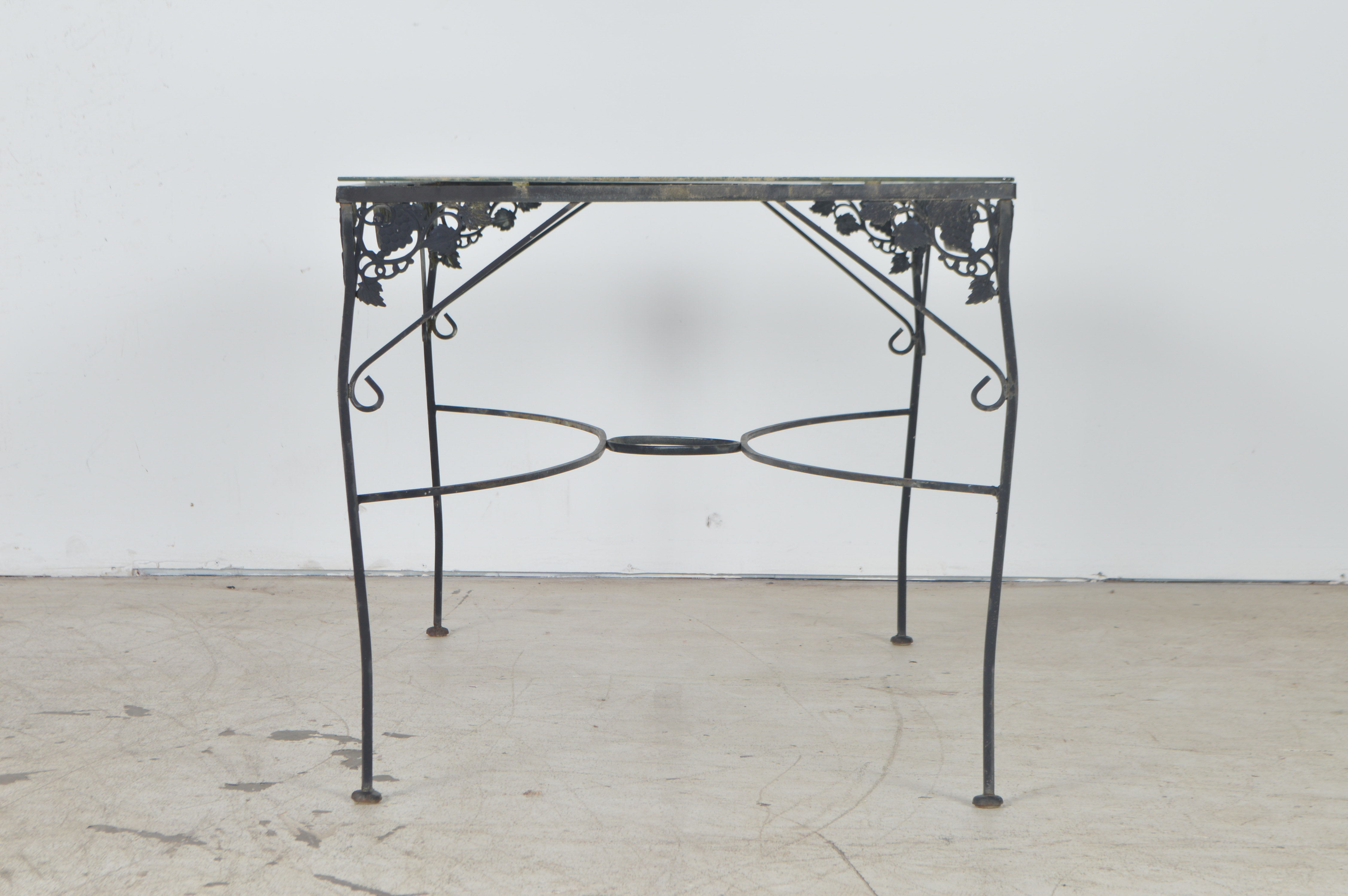 Wrought Iron Patio Table and Four Chairs