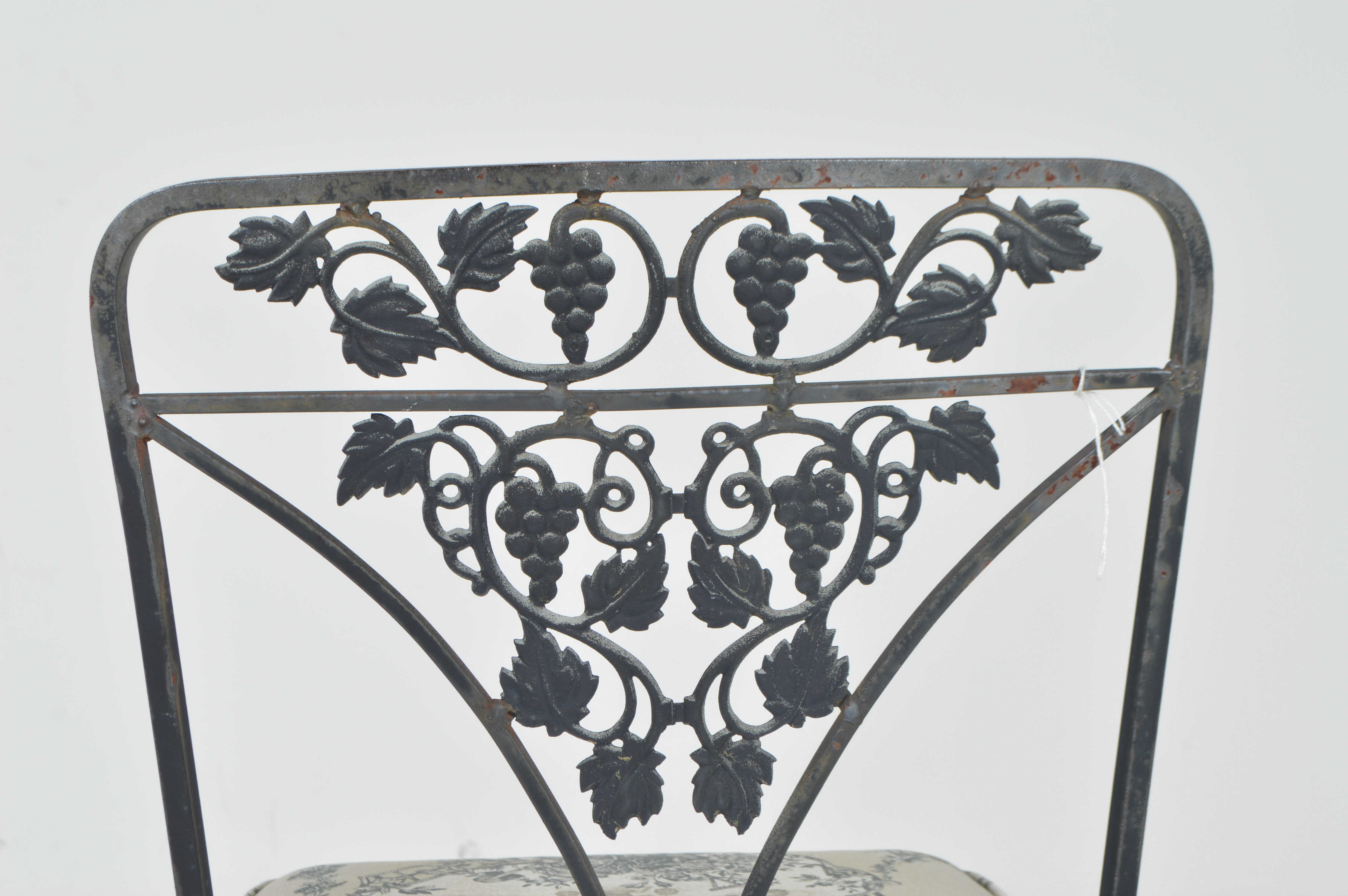 Wrought Iron Patio Table and Four Chairs