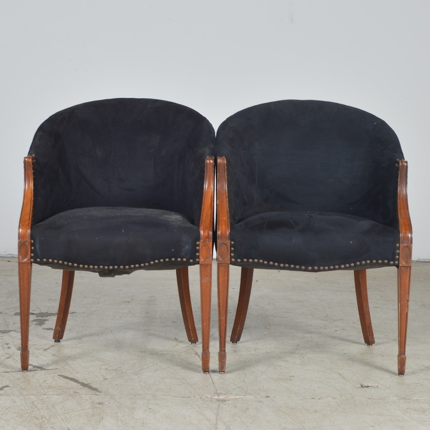 Vintage Barrel Back Chairs